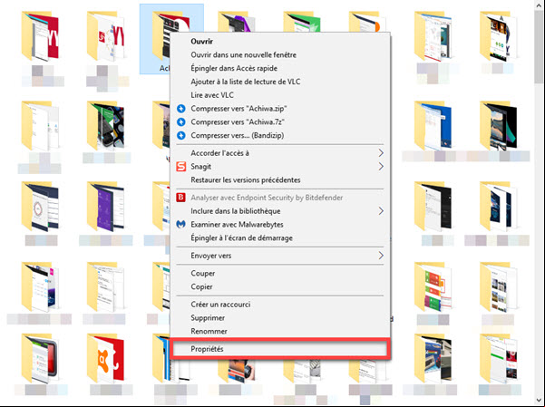 Cacher un fichier sur Windows 10