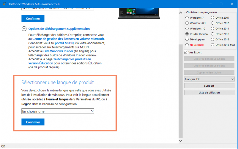 télécharger iso sur Windows ISO er