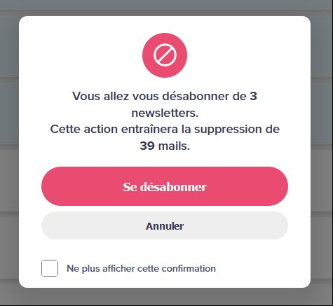 Cleanfox - se désabonner