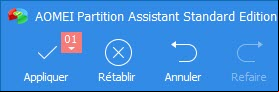 Appliquer partiton assistant standard